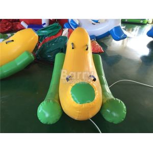 Interesting 2 Seats Inflatable Banana Boat / Inflatable Water Seesaw
