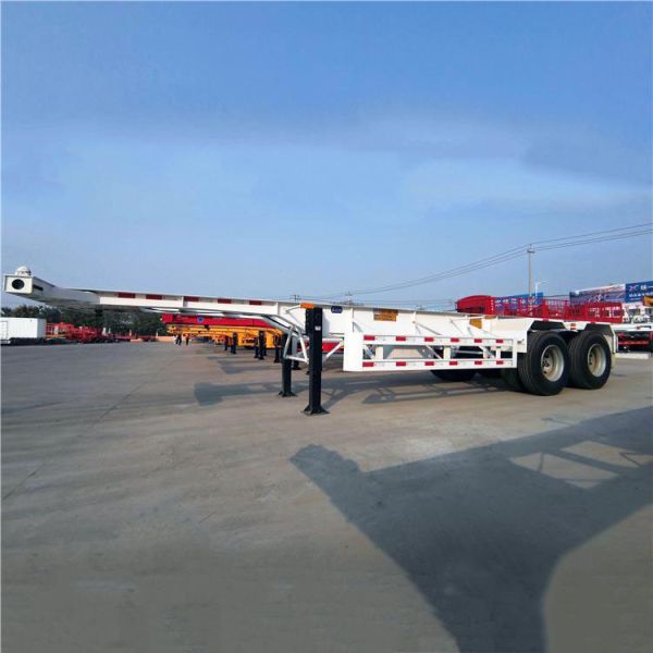 Buy 20Ft Containers Q345B 2 Axle 40Ft Skeletal Chassis Trailer at wholesale prices