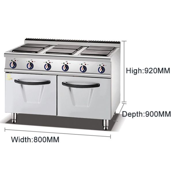 Buy GL-TT-6 Stainless Steel Electric Commercial Kitchen Cooking Equipment at wholesale prices