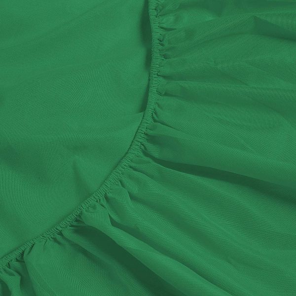 Embroidery Two Lines Bed Sheet Set 4pcs for USA 100% Polyester Microfiber Material