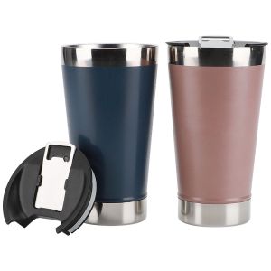 Quality Customized Stainless Steel Vacuum Coffee Tumbler Flask Tumbler Mugs with Slide Lid for sale