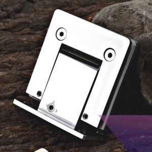 90 Degree Hydraulic Shower Hinge for Normal Bathroom Glass Door in Sliver