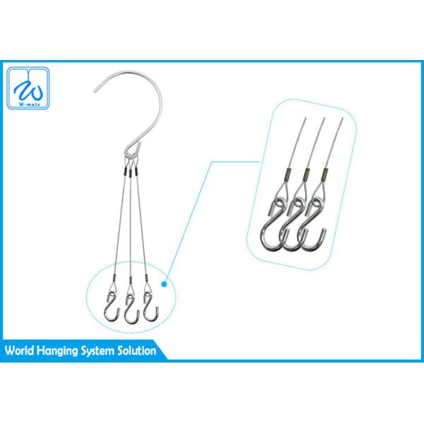 Buy Chain Type Decorative Flower Pot Hanging Kit Double End Wire Rope Loop For Balcony at wholesale prices