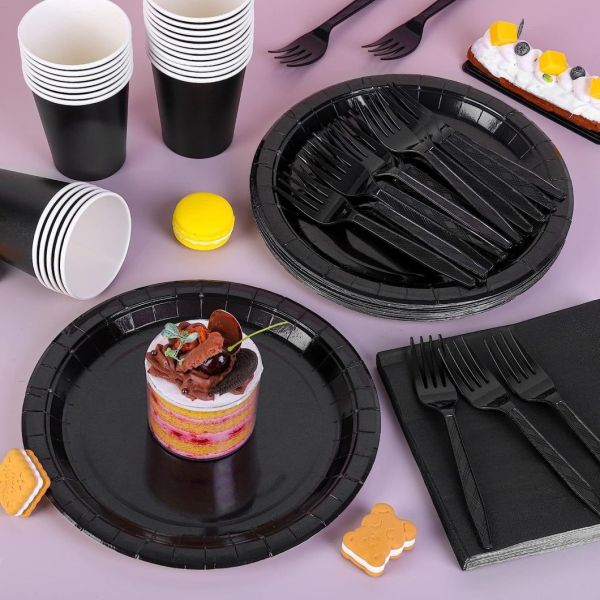 Food Packaging Party Tableware Dinnerware Set with Custom Disposable Paper Plates