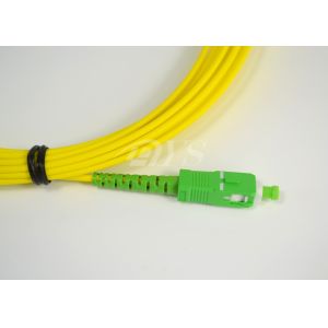 SC-SC/ APC Simplex Singlemode Optical Fiber Patch Cord Compliant With ANSI, NTT