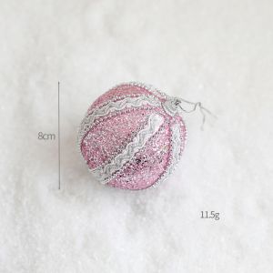 Pink Foam Ball Christmas Tree Pendant Decoration