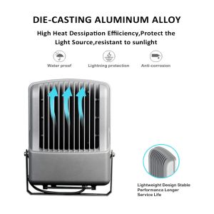 Power 12V LED Solar Flood Lights Outdoor 300W 1000W Warm White