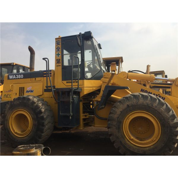 Used Komatsu WA380 Wheel Loader 16T weight S6D108 engine with Original Paint