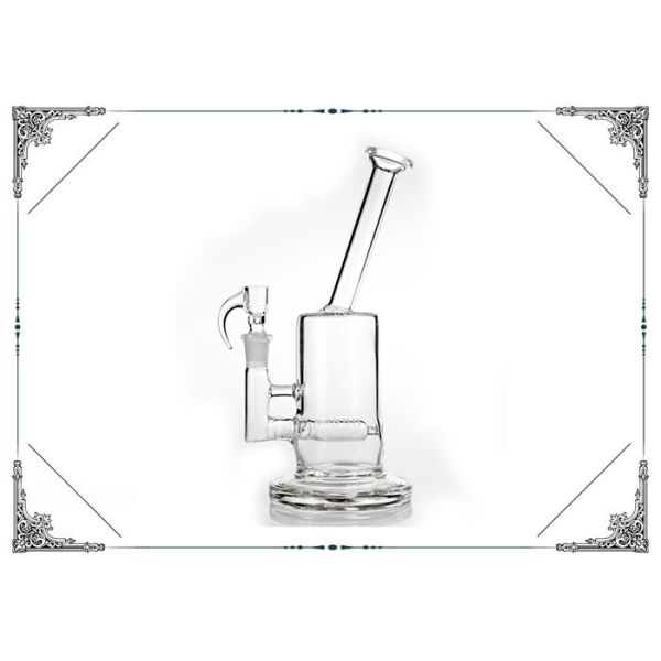 Buy Glass Water Bubbler 10 Inches Gridded Inline Perc  Smoking Water Pipe Heady Thick Base at wholesale prices