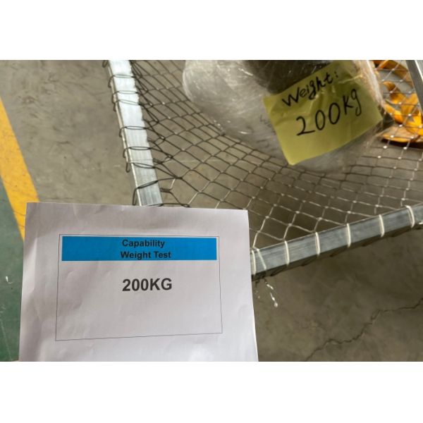 2.5mm Rope capability weight 200KG SS316 Ferruled Type Wire Rope Netting for safety use