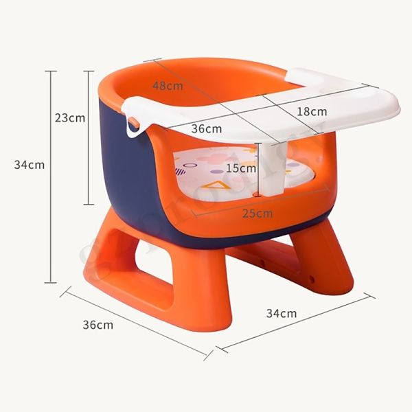 Nonslip Multiscene Baby Folding Chair , Removable Baby Feeding Table