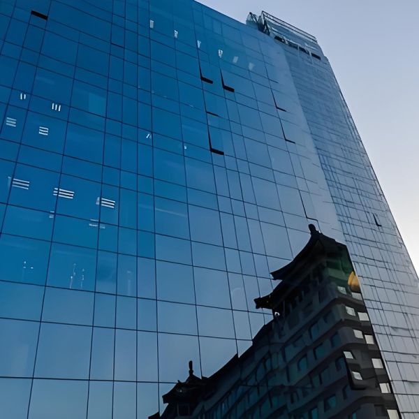 Buy Rectangular Metal Curtain Wall Aluminum Frame Sustainable Design at wholesale prices