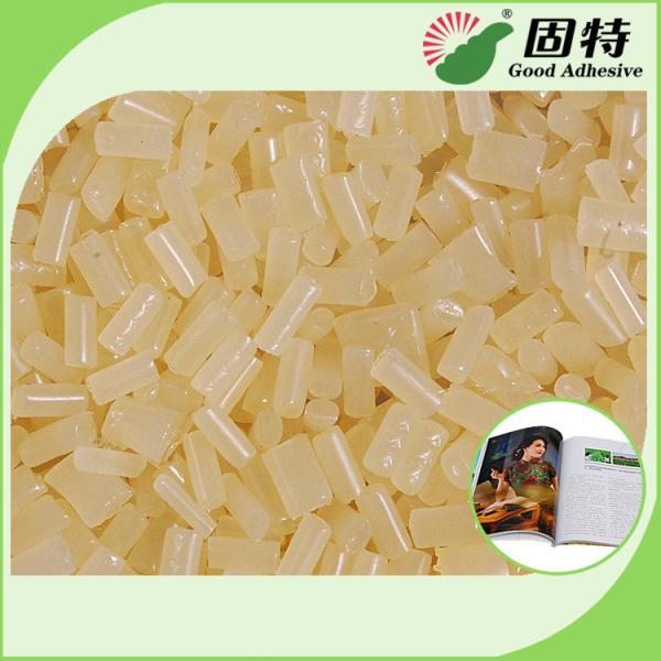 Buy EVA Yellowish Granule Hot Melt Glue Adhesive For Automatic Bookbinding Machine at wholesale prices