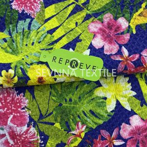 Swim Towelling Yoga Print Fabric Recycled Polyester 260GSM