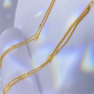 Glamorous Women's Jewelry 18K Solid Gold Heart Bracelet