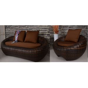2pcs new design wicker sofas