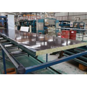75mm Building Materials Fireproof Rock Wool Sandwich Panel