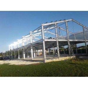 Hot Dip Galvanized steel frame warehouse Q235 material Welding Connection