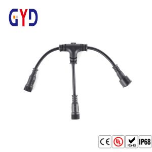 3 Way T Type Splitter Watertight Cable Connector Plastic Electrical Wire