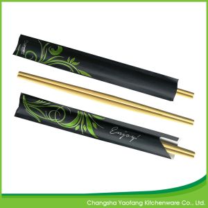 Double Bamboo Chopsticks; Open Paper Packing