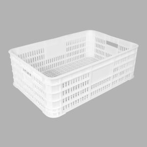 China Customized Color Mesh Turnover Crate for Shopping Fruits and Vegetables Vented Basket on sale