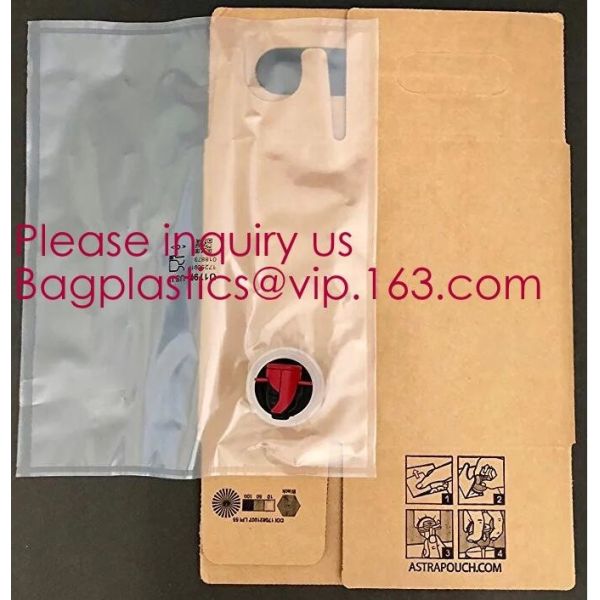 2L 3L 5L plastic valve wine bag in box water dispenser laminated aluminum bib
