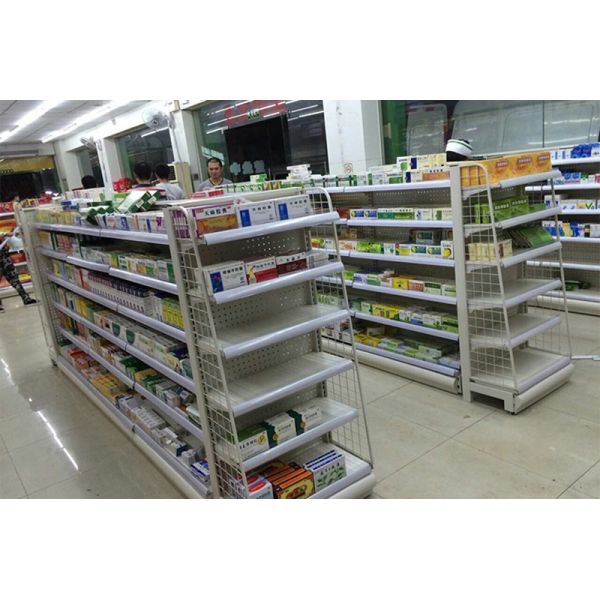 Steel Medical Store Display Rack Powder Coating L900mm×W350mm×H1750mm