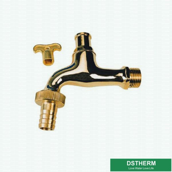 Buy Lockable Plated Male Threaded Brass Bibcock Valve at wholesale prices