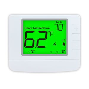 Wall Mount Non Programmable Thermostat 24V Blue Backlight