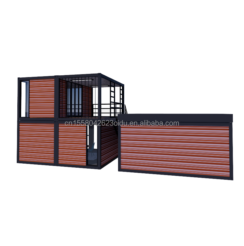 Galvanized Steel Square Tubes 40ft 20ft Deluxe Bedroom Large Glass Studio Movable House for Living in Customized Design