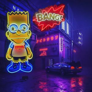 Fashion Design KAWS Custom Neon Sign Light 175mm 190mm