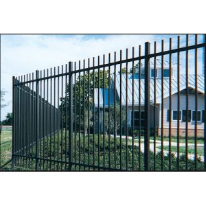 Eco Friendly Black Steel Fence Rust Resistance Without Flaking / Fading