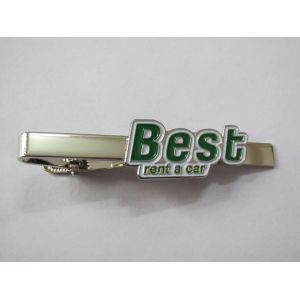 Iron / Brass Die struck 1.2 mm - 3.0 mm silver Personalized Tie bar