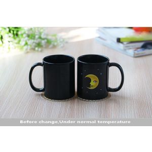 Advertising Ceramic Custom Heat Changing Mugs 320ml / 11oz Capacity