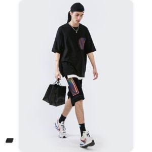 Spring Summer Personalized Casual Suit Dark Laser Reflective Large Pocket