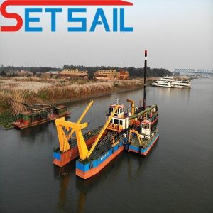 Siemens PLC Diesel Cutter Suction Dredger for River Sand on Maximum capacituy
