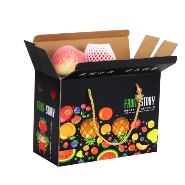 Recycled Custom Corrugated Boxes For Big Fruit Packaging