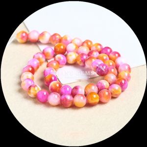 China Gems Bead Round Cut Suitable For Bracelets Various Colors Jade Beads to Add a Touch of Elegance to Your Style on sale