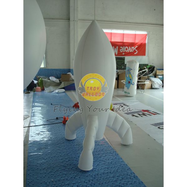 Durable High quality 0.28mm PVC Advertising Customized Rocket Shaped Balloons