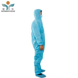 Waterproof Disposable Coverall with Elastic Ankle
