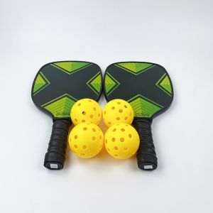 Green Wood Material Custom Pickleball Paddle Beach Padel Racket