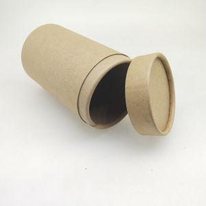 China Biodegradable Full Kraft Paper Tubes Embossing Logo For Tea / Dried Food on sale