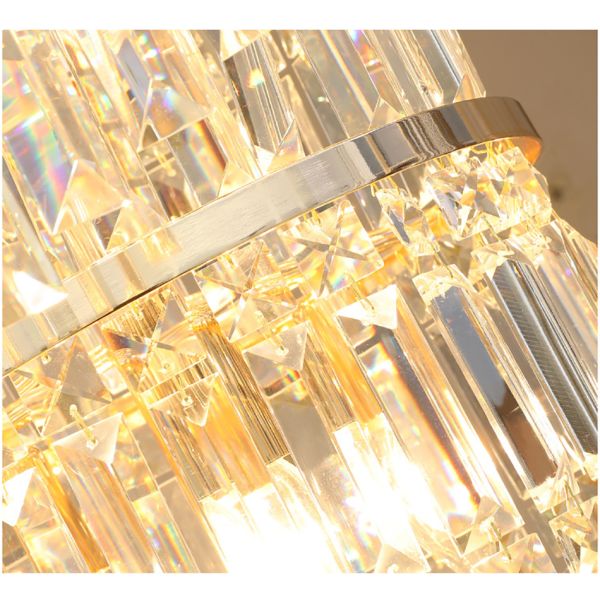 Luxury crystal chandelier duplex building hollow living room lamp large chandelier(WH-NC-91)