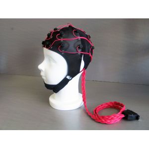 Customized 32 64 Channel EEG Sensor Cap , Biofeedback Electro Caps N01020002