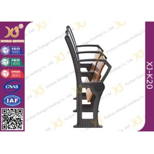 Gravity Return Folded Seat Lecture Hall Chair Table With Writing Board For
