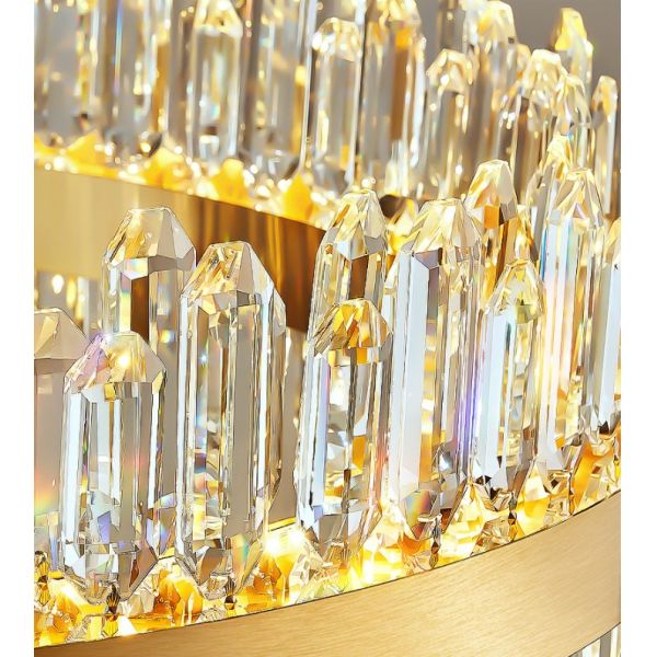 110V 240V E12 E14 Brushed Stainless Steel Entryway Chandelier Lighting For Dining Room