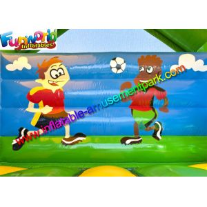 FIFA World Cup Inflatable Kids Bouncer Slide , Jumping Castle for Football Fan