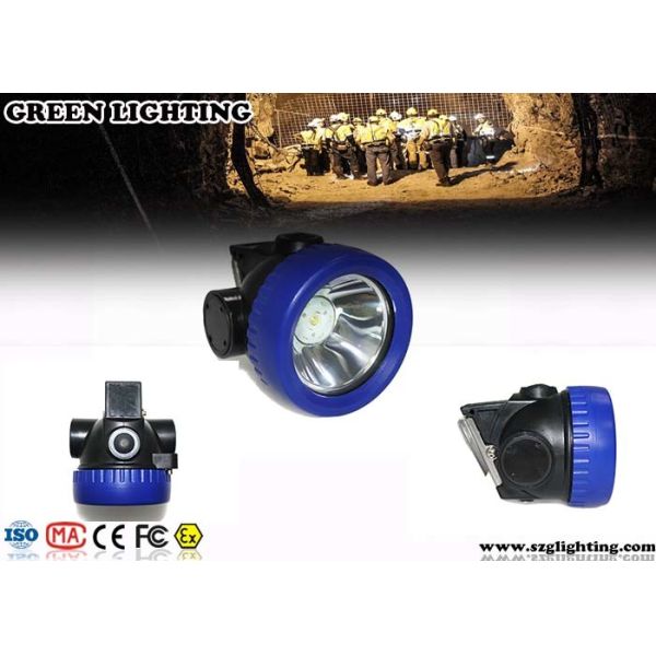 Buy 2.2AH Cordless Cap Lamp , 4000 Lux 1W Portable Cordless Led Miners Cap Lamp at wholesale prices