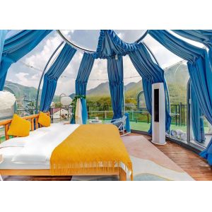 Polycarbonate Aeronautical Aluminum Transparent Dome House With Bedroom Bathroom