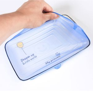 Rectangular Silicone Stretch Reusable Lids Stretchable Food Covers